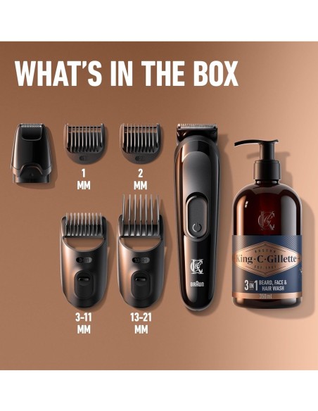 King C. Gillette Perfect Style Kit recortadora + gel limpiador