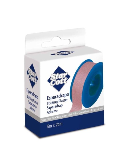 STAR COT Esparadrapo Color Piel 5m x 2cm - Fijación Segura