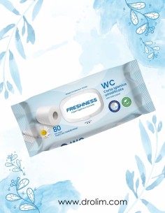 Freshness Papel Higiénico Húmedo 80 Toallitas WC Tapa Click 2