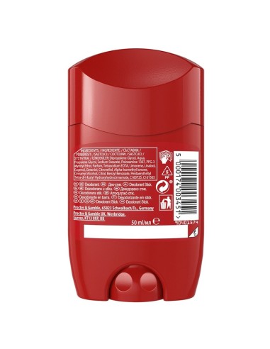 Desodorante Old Spice 0% aluminio, formato stick 50 ml.