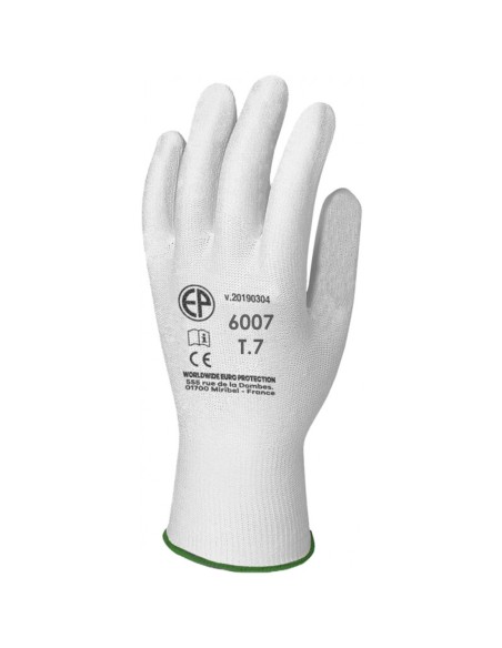 Guante poliamida blanco T/7 6007 (1 par)