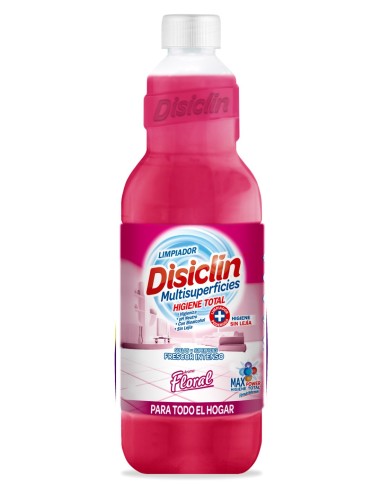 Disiclin Limpiador Floral 1L  Limpieza y aroma duradero