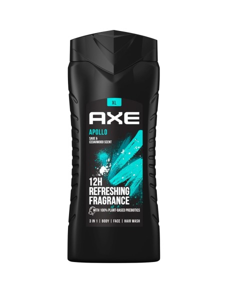 Axe Gel de Ducha Apollo 400 ml  Frescura y aroma duradero