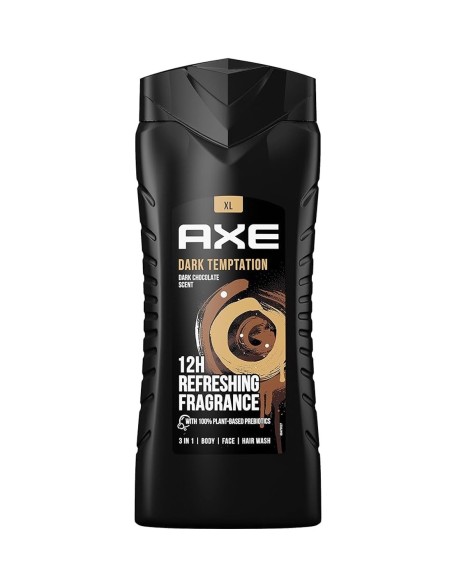 Axe Gel de Ducha Dark Temptation 400 ml  Aroma irresistible
