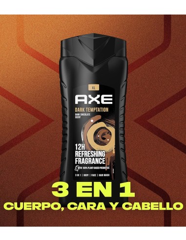 Axe Gel de Ducha Dark Temptation 400 ml  Aroma irresistible