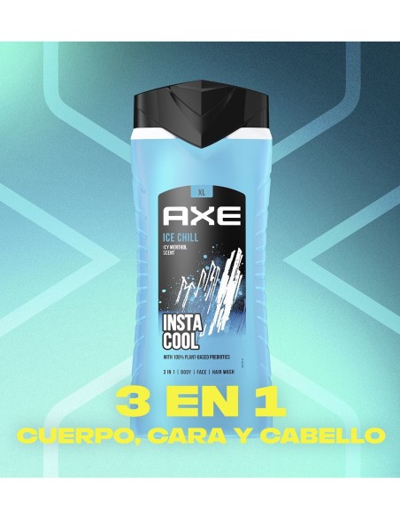 Axe Gel de Ducha Ice Chill 400 ml  Frescura revitalizante