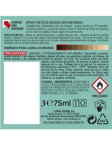 L'Oréal Magic Retouch Rubio 75 ml  Retoque instantáneo