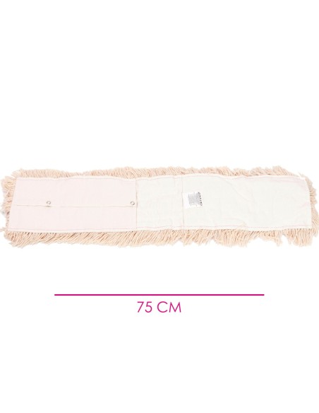 Recambio Mopa Abrillantadora Algodón 75 cm - Eficiencia en limpieza