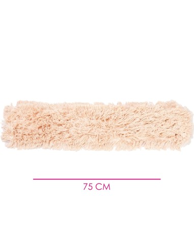 Recambio Mopa Abrillantadora Algodón 75 cm - Eficiencia en limpieza