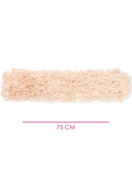 Recambio Mopa Abrillantadora Algodón 75 cm - Eficiencia en limpieza