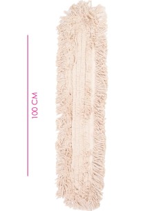 Mopa Abrillantadora Algodón 100 cm - Sin Mango 2