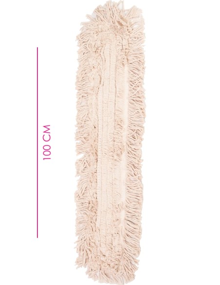 Mopa Abrillantadora Algodón 100 cm - Sin Mango