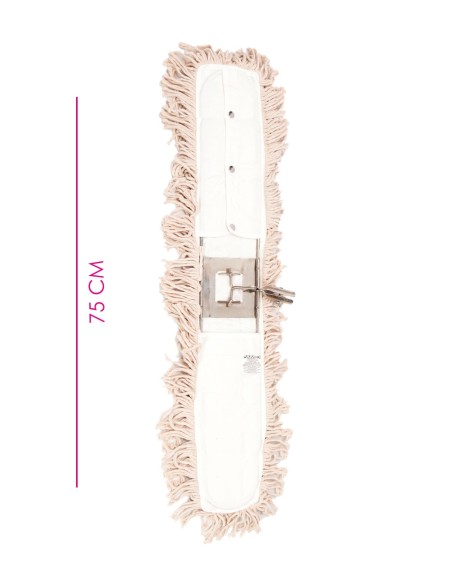 Mopa Abrillantadora Algodón 75 cm - Sin Mango