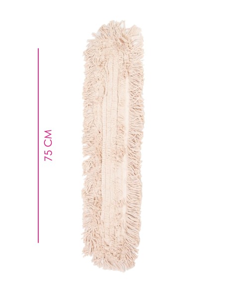Mopa Abrillantadora Algodón 75 cm - Sin Mango
