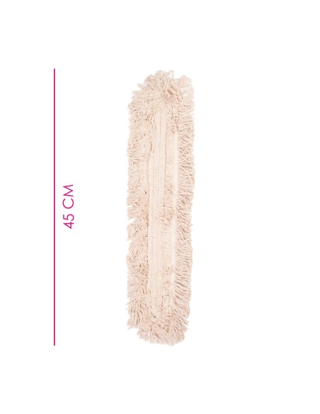 Mopa Abrillantadora Algodón 45 cm - Sin Mango