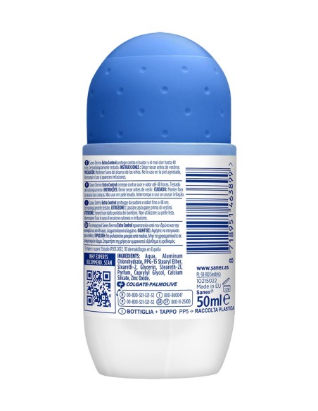 Sanex Desodorante Roll-On Extra Control 50 ml