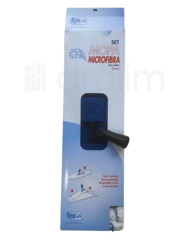 MOPA ABRILLANTADORA MICROFIBRA MICROSET 40 CM + 2 RECAMBIOS