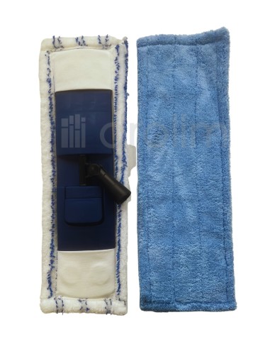 MOPA ABRILLANTADORA MICROFIBRA MICROSET 40 CM + 2 RECAMBIOS