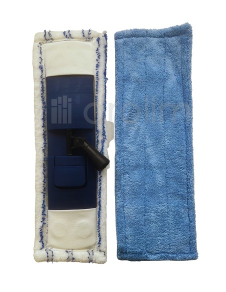 MOPA ABRILLANTADORA MICROFIBRA MICROSET 40 CM + 2 RECAMBIOS