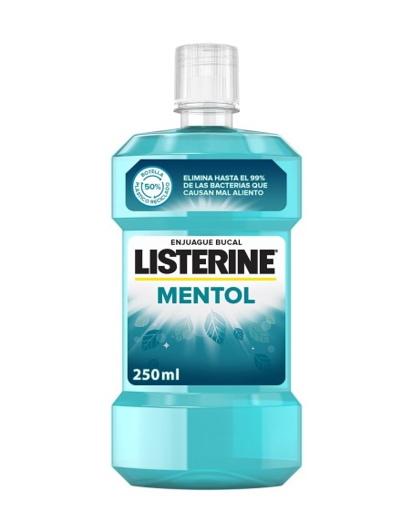 Listerine Enjuague Bucal Mentol 250 ml - Frescor y Protección