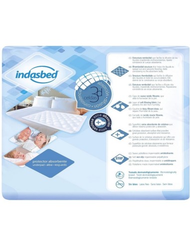 Paquete de 20 salvacamas Indasbed de 60x90cm.