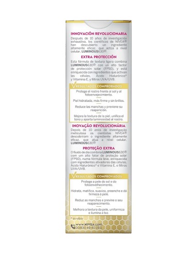 Nivea Crema Facial Luminous Día Antimanchas 40 ml