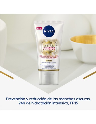 Nivea Crema de Manos Luminous 50 ml - Hidratación