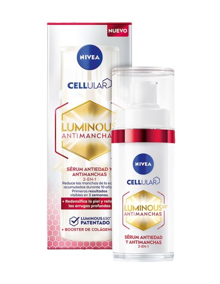 Nivea Luminous Serum Facial Anti Manchas 2 en 1
