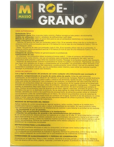 ROE Grano Raticida 150g - Cebo en grano para ratas y ratones