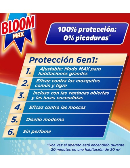 Bloom Eléctrico Max Moscas y Mosquitos 90 Noches