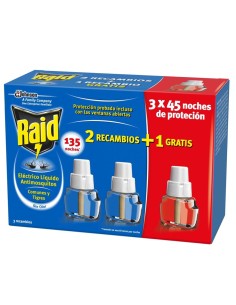 Raid Recambio Líquido Eléctrico 3x45 Noches Antimosquitos