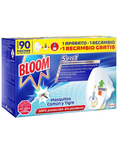 Bloom Eléctrico Aparato Mosquitos + 90 Noches