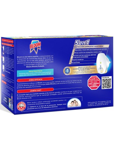 Bloom Eléctrico Aparato Mosquitos + 90 Noches