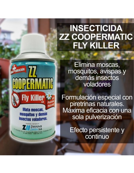 Insecticida ZZ COOPERMATIC Mata Moscas 250 ml