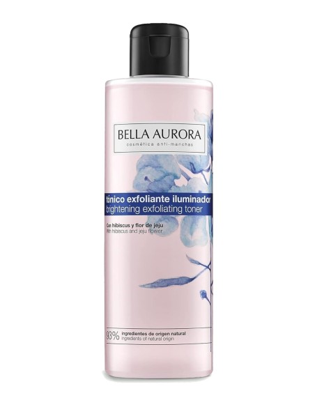 Tónico exfoliante iluminador Bella Aurora de 200 ml.