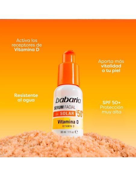 Babaria Sérum Solar Facial SPF50+ Vitamina D 30ml