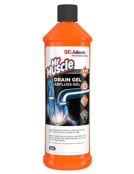Mr Muscle Desatascador en Gel 1L, acción potente en tuberías