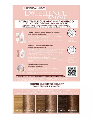 Excellence Crème Tinte Capilar Nudes Color Natural