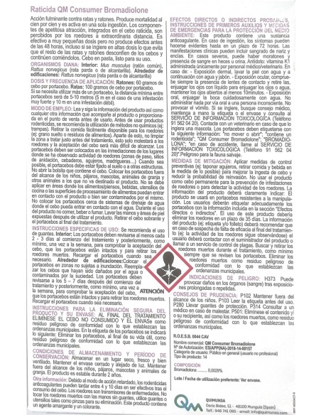 Muribrom Raticida Cebo Fresco 150 g