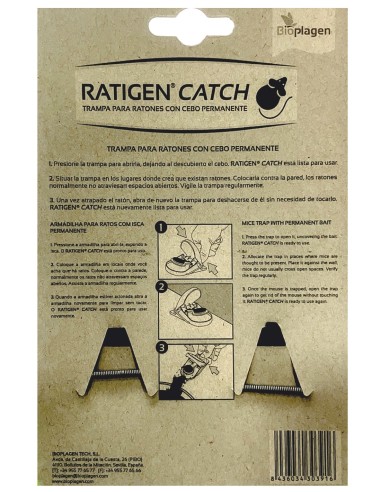 Ratigen Catch Trampa para Ratones 2 uds