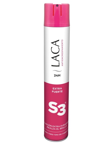 S3 Laca Cabello Fijación Extrafuerte Spray 400 ml