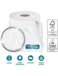 Amoos Papel Higiénico Acolchado 3 Capas 9 Rollos 2