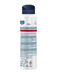Sanex Desodorante Spray 200 ml Men Active Control 0% Alcohol 2