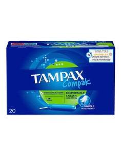 Tampax Compak 20 Uds Super - Protección para flujo medio