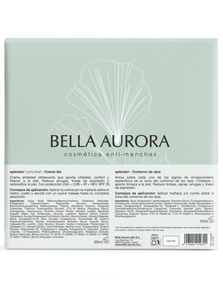 Bella Aurora Splendor Hydra Fresh Día 50 ml + Contorno de Ojos 15 ml