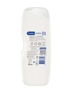 Sanex Gel de Baño Neutro 600ml Hidratante | Drolim.com 2