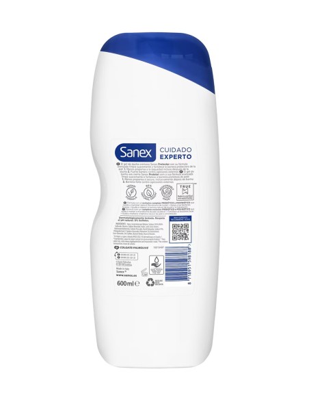 Sanex Gel de Baño Dermo Protector para Piel Normal Formato 600ml