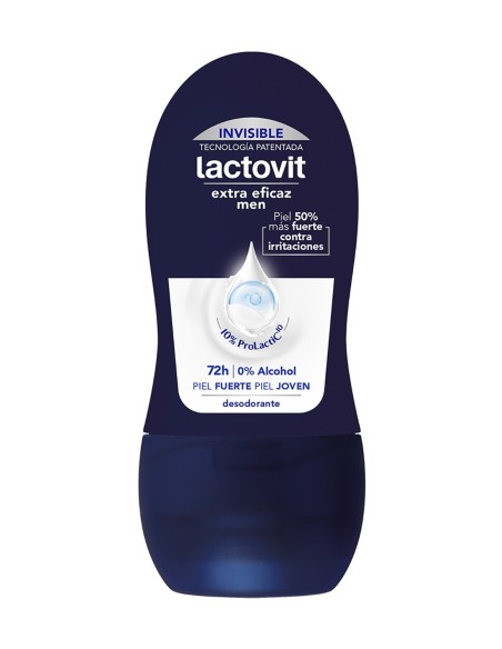 Lactovit Desodorante Roll-On Hombre 50 ml Sin Alcohol | Drolim.com