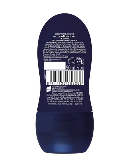 Lactovit Desodorante Roll-On Hombre 50 ml Sin Alcohol | Drolim.com