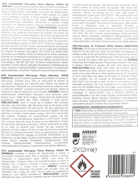 Mayordomo Ambientador Mini Spray 1 Aparato + 2 Recambios